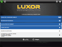 Tablet Screenshot of luxorestrie.com